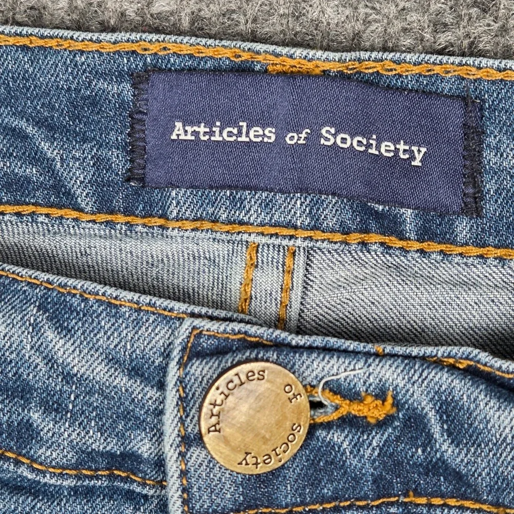 Articles of Society Slim Dylan Mens‎ Blue Medium Wash Jeans 36x32 RN 137479